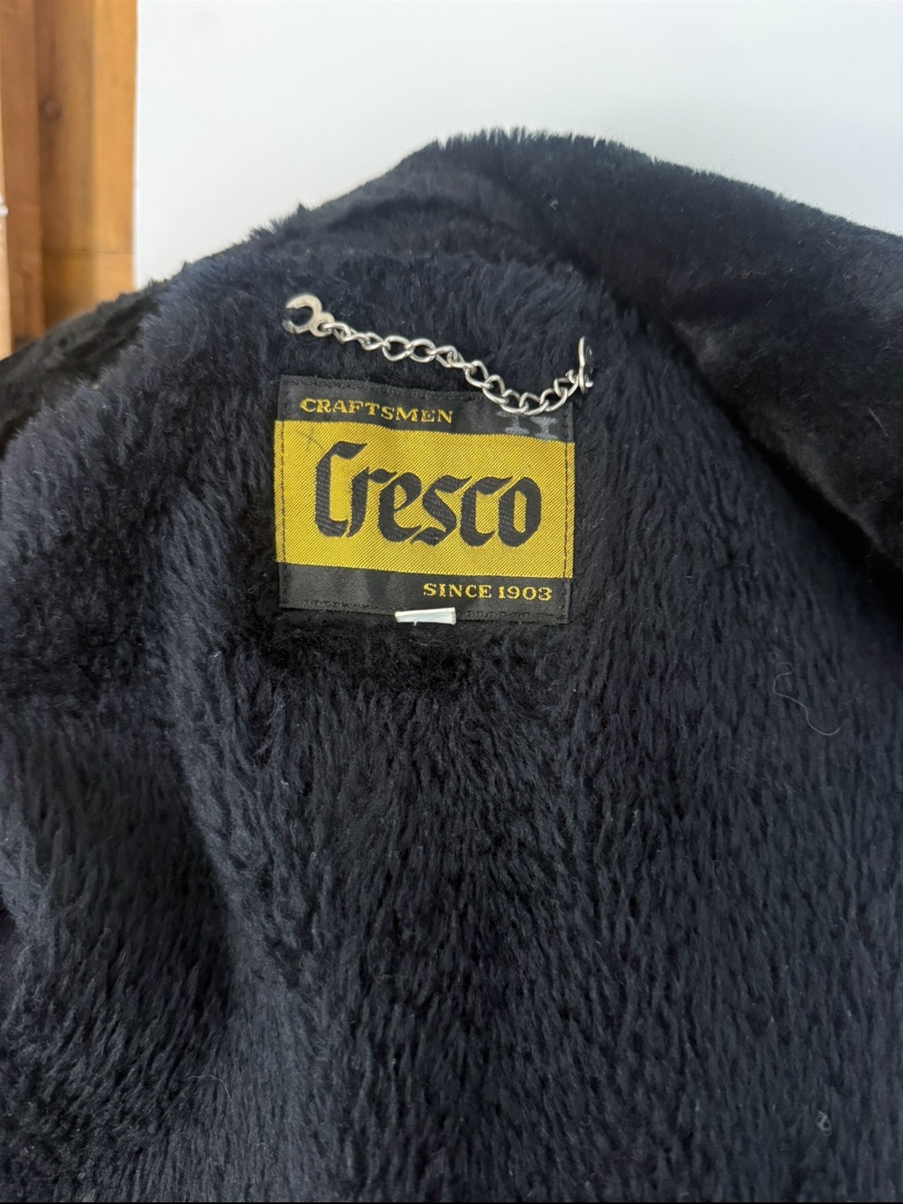 Vintage Cresco Mustard Faux Fur Lined Car Coat Double Breasted Size 38 Medium - Picture 7 of 16